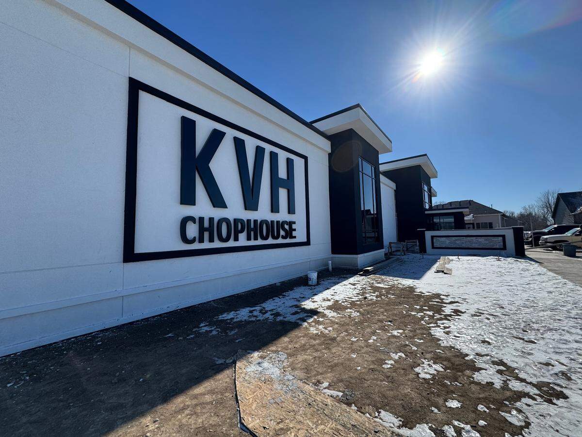 The exterior of KVH Chophouse at 29th and Tyler