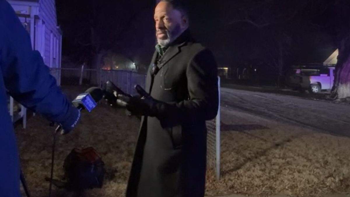 Wichita Police Department public information supervisor Andrew Ford provides an update on a Sunday night shooting that injured a 20-year-old man and 17-year-old girl.