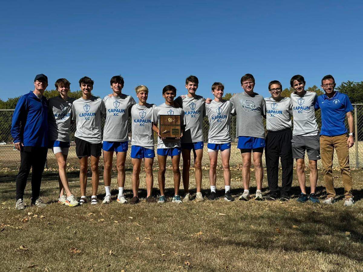 The Kapaun Mt. Carmel boys cross country team has swept postseason team titles entering the Class 5A state meet in Lawrence on Saturday.