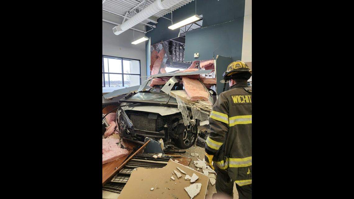 On Friday, a car crashed into a vacant storefront next to Horton’s Carpets north of NewMarket Square, near 29th and Maize Road. The car then traveled through a wall and into the Horton’s showroom.