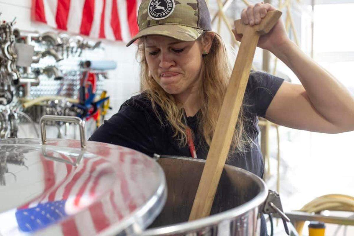Kaydee Riggs-Johnson is one of the owners of the new Ladybird Brewing in Winfield.