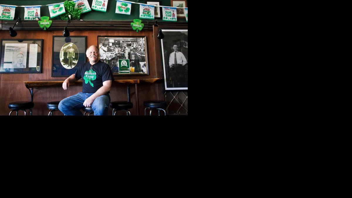 Shamrock owner Dave Stough is ready for St. Patrick’s Day. (March 12, 2014)

