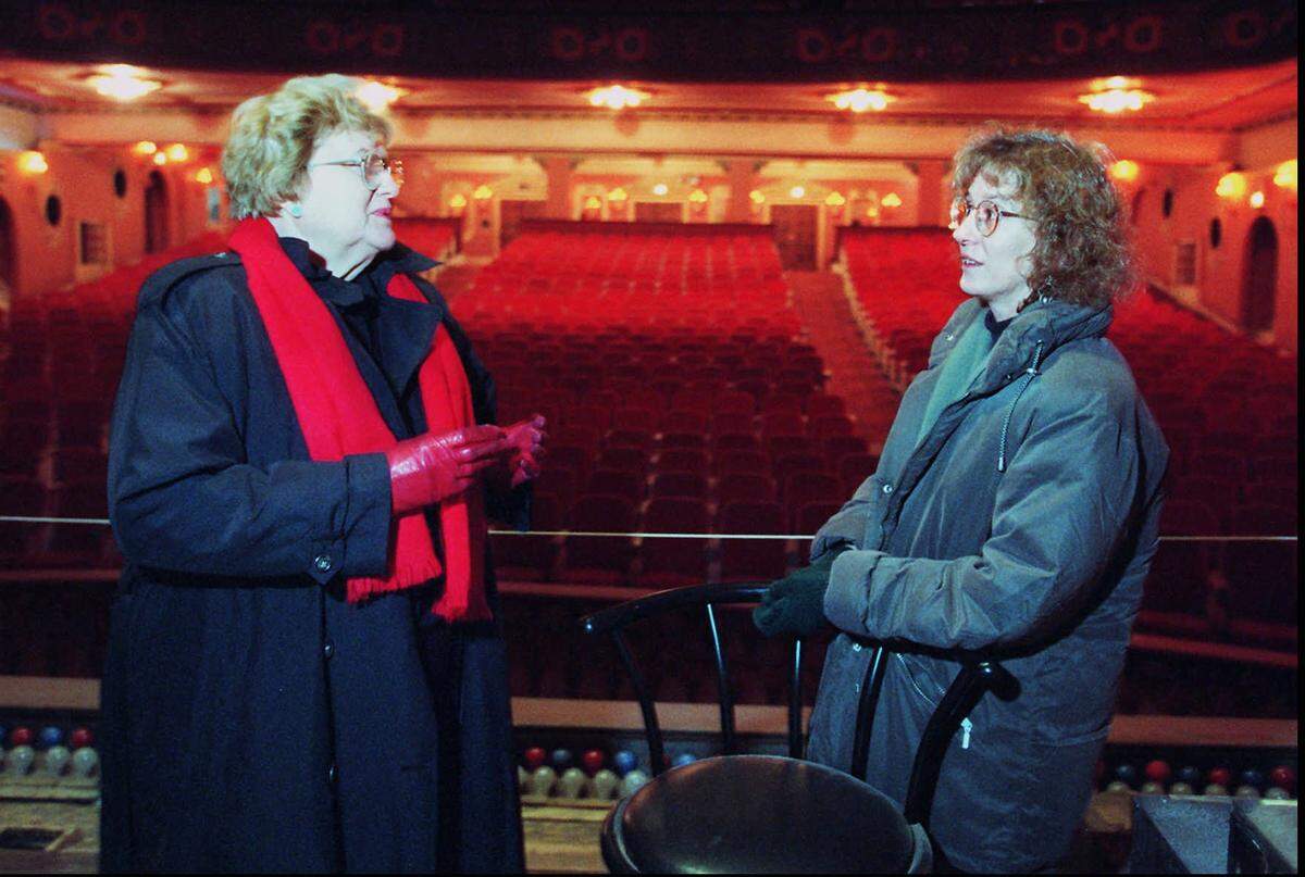 The late Marge Setter, left, was one of the Wichita citizens instrumental in pushing for an Orpheum Theatre restoration.