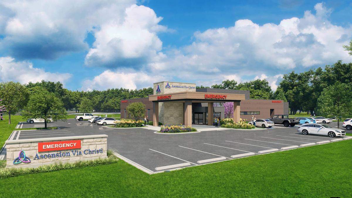 An illustration of what the Ascension Via Christi West ER will look like when it opens in early 2027. 