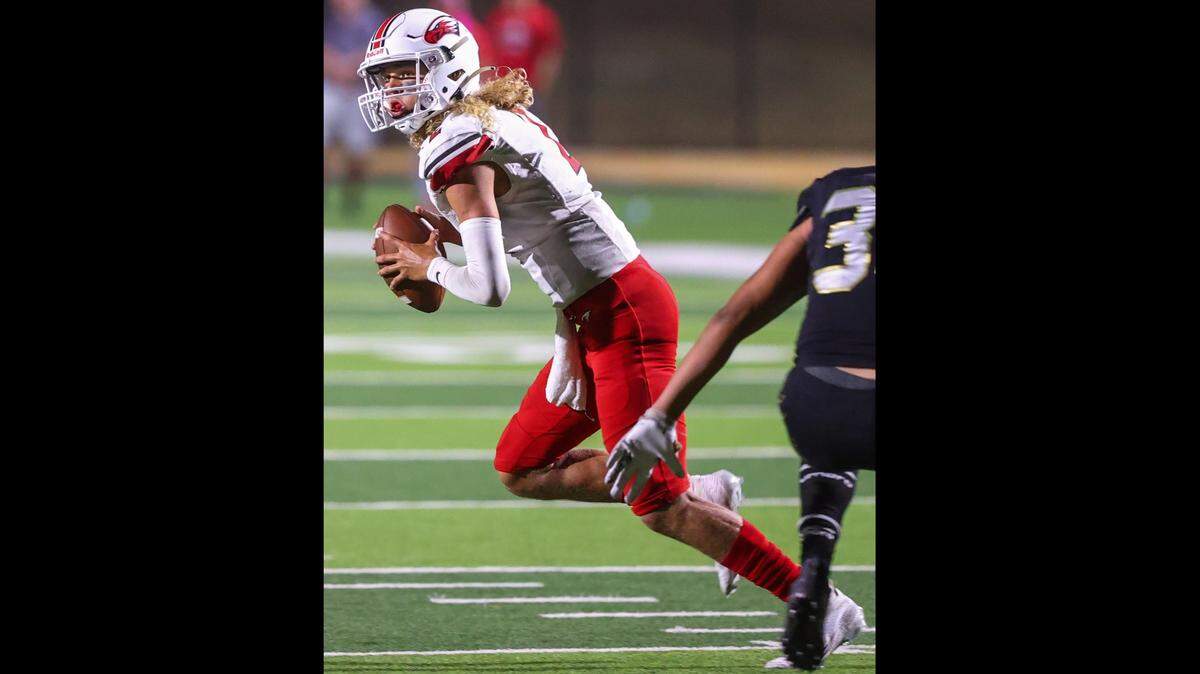 Maize quarterback Avery Johnson is a Kansas State commit who is one of the top-rated high school quarterbacks in the country. He is off to a strong start to his senior season, notably after a 437-yard performance against Andover Central.