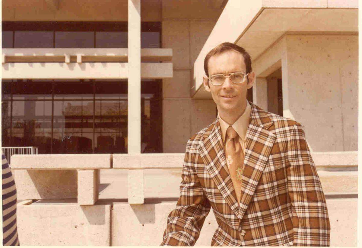 Charles Eby in front of the former downtown Wichita library, which Eby Construction built along with a lot of other well-known buildings around the city and the country, too.
