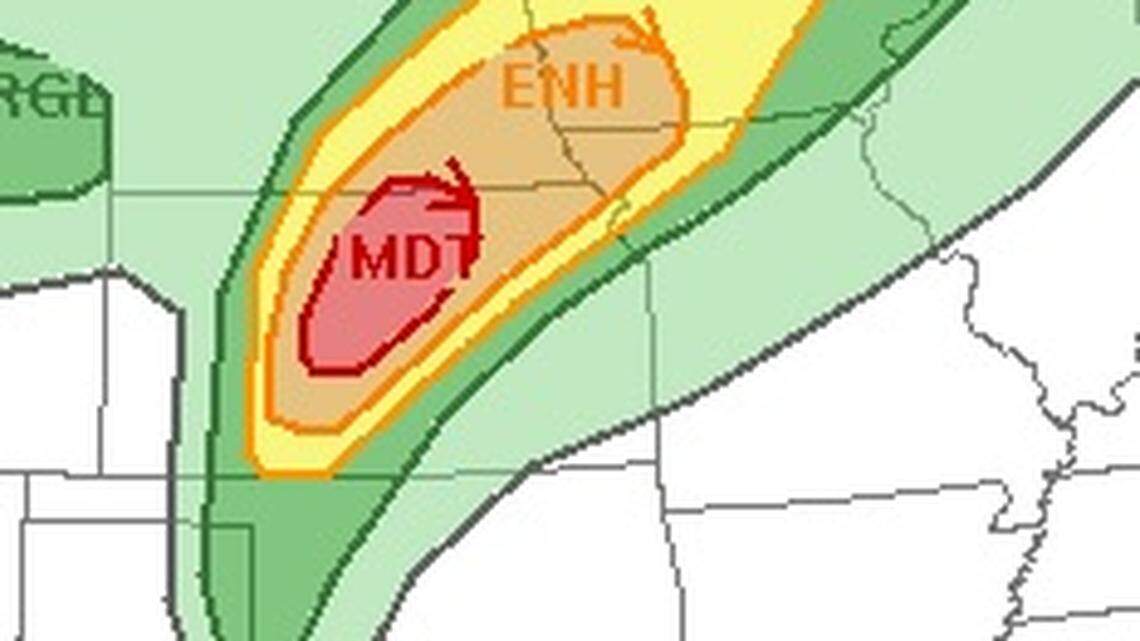 Tornadoes, large hail possible in large swath of Kansas later today
