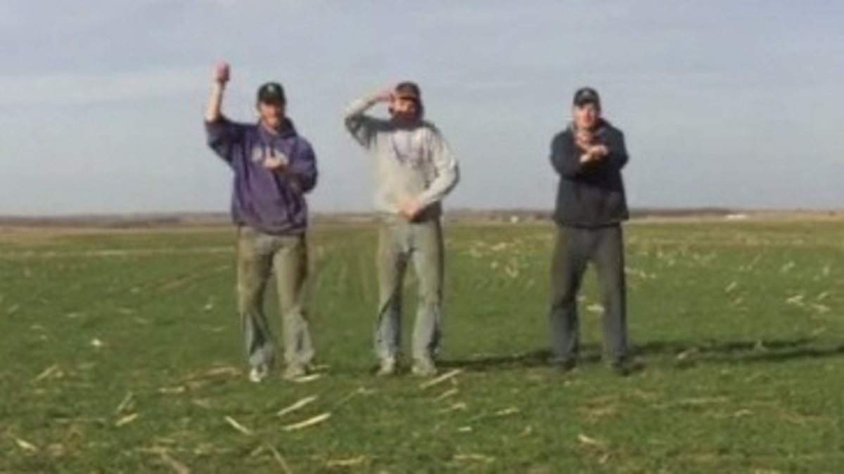 A screen shot from the Peterson brothers’ ”Farmer Style” video on YouTube.  They will be performing at Lindsborg’s 4th of July concert.