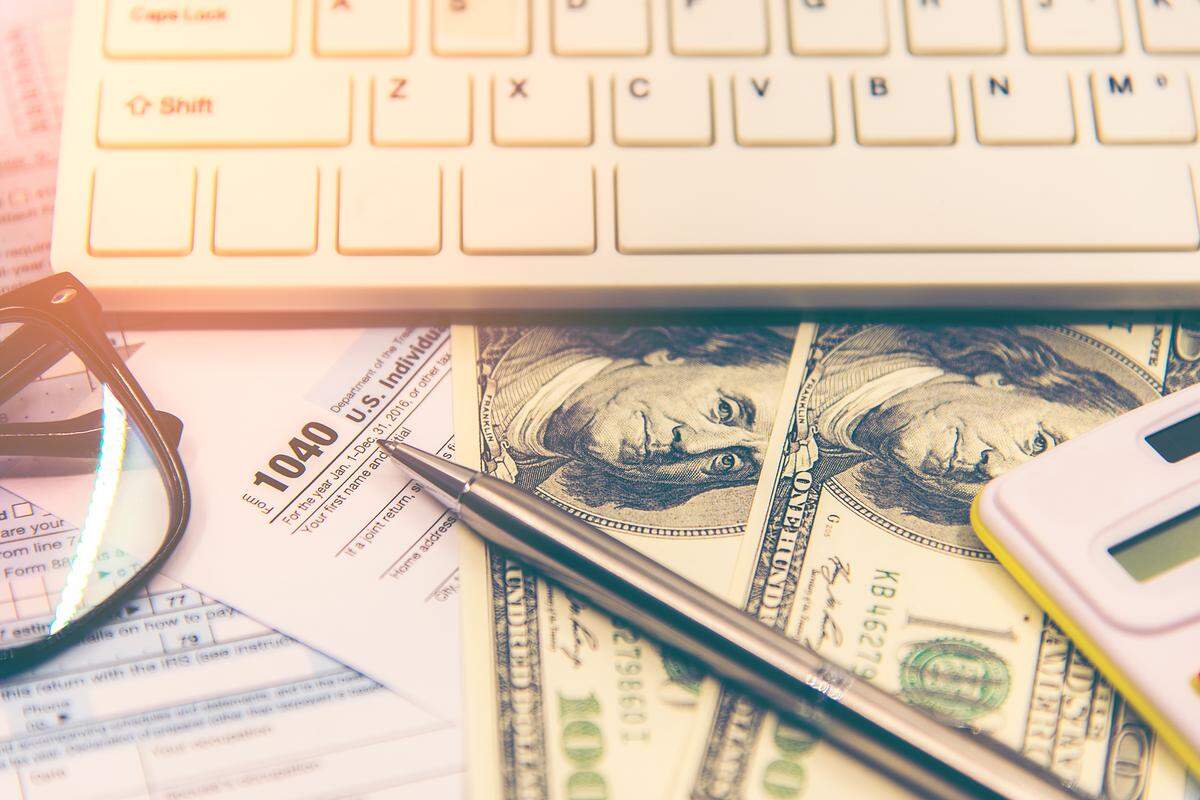 FIle photo of U.S. tax forms.