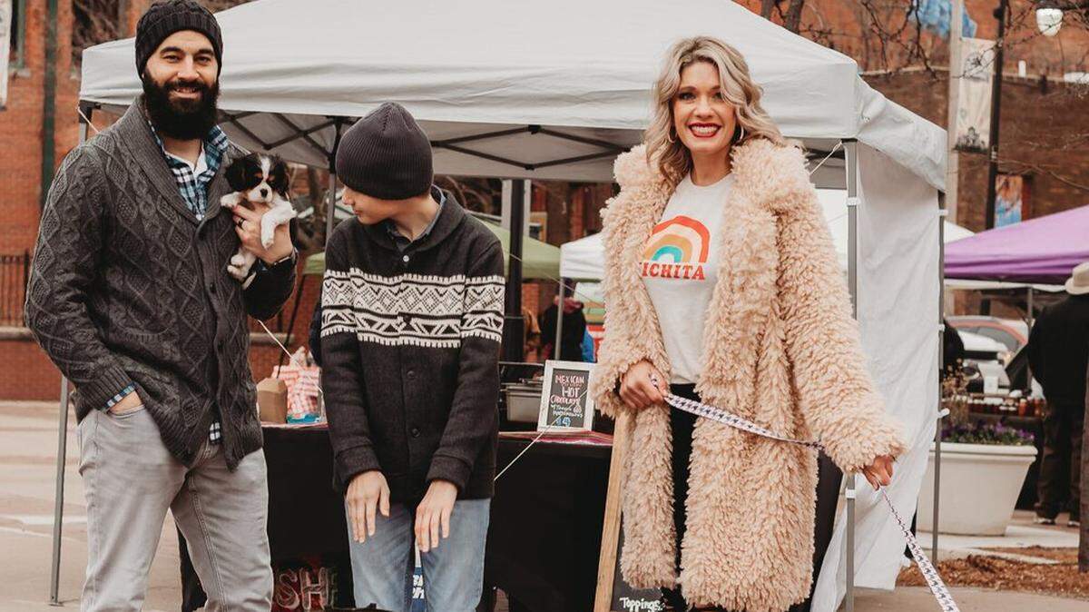 The popular Everything & the Bagel Bread Co., a staple at the Old Town Farm & Art Market, is closing this month. Owners Lea and James Himes, shown with James Himes’ son, Bryce, are expecting their first child together and need to cut back their work hours.