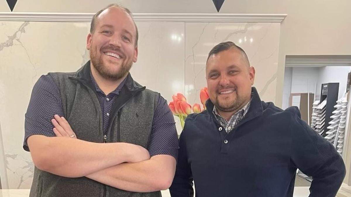 Matt Pommier, left, and Joe Warren have purchased Quality Granite and Marble and are changing the name to Quality Granite & Interiors to reflect the business’ expanded focus.