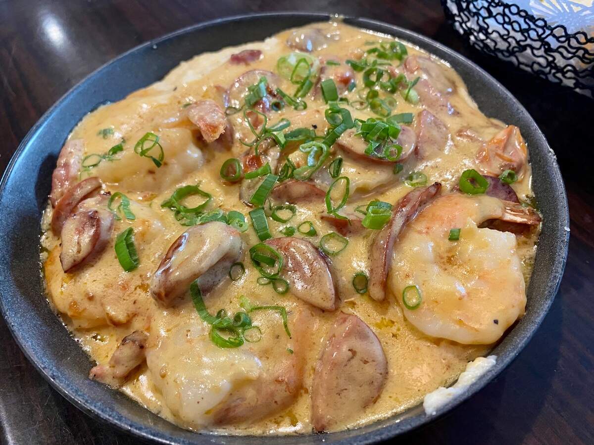 The shrimp and grits from Magnolia Cafe