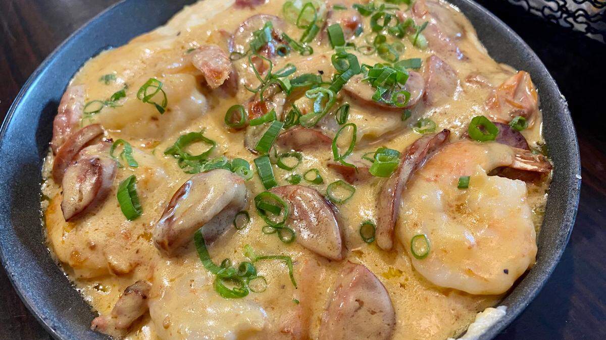 Shrimp and grits are a popular menu item at Magnolia Cafe, whose owner plans to add dinner hours next year.