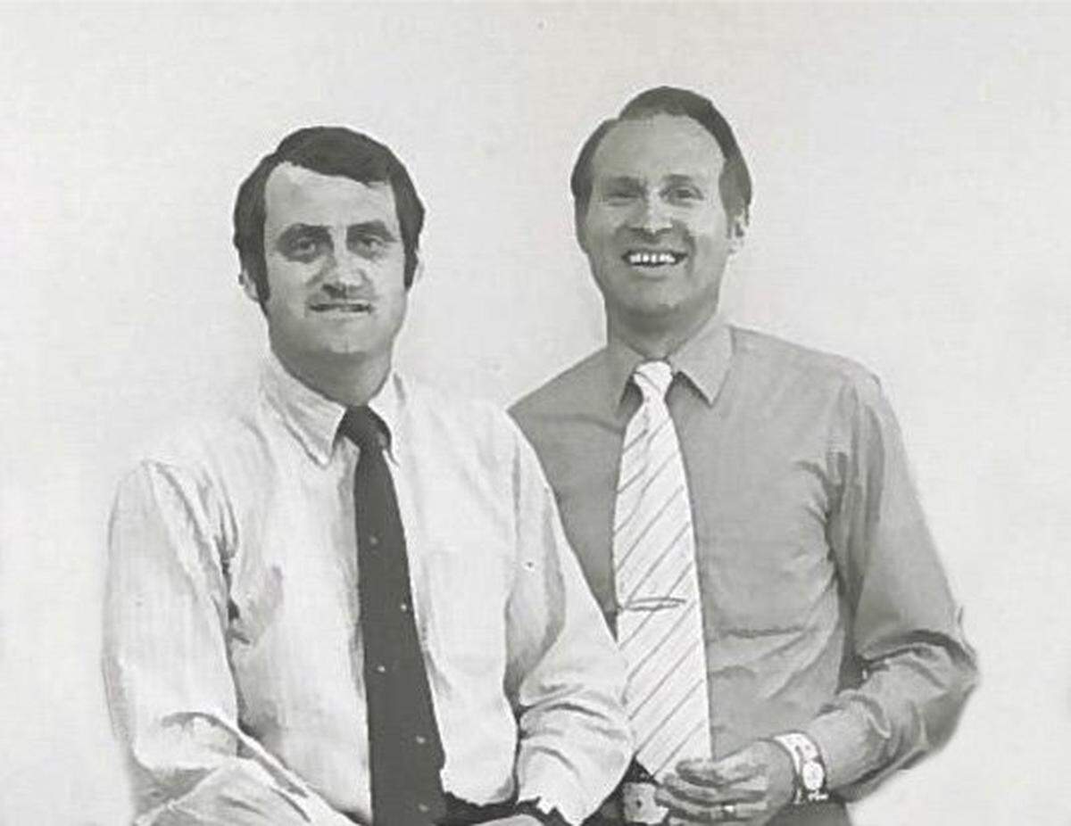 Al Higdon, left, and the late Wendell Sullivan, right, gave themselves a year to get their self-named ad agency off the ground.