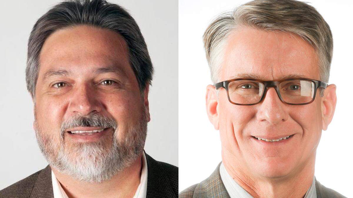 Gary Bond, left, and J.V. Johnston are running for the District 5 seat on the Wichita City Council.