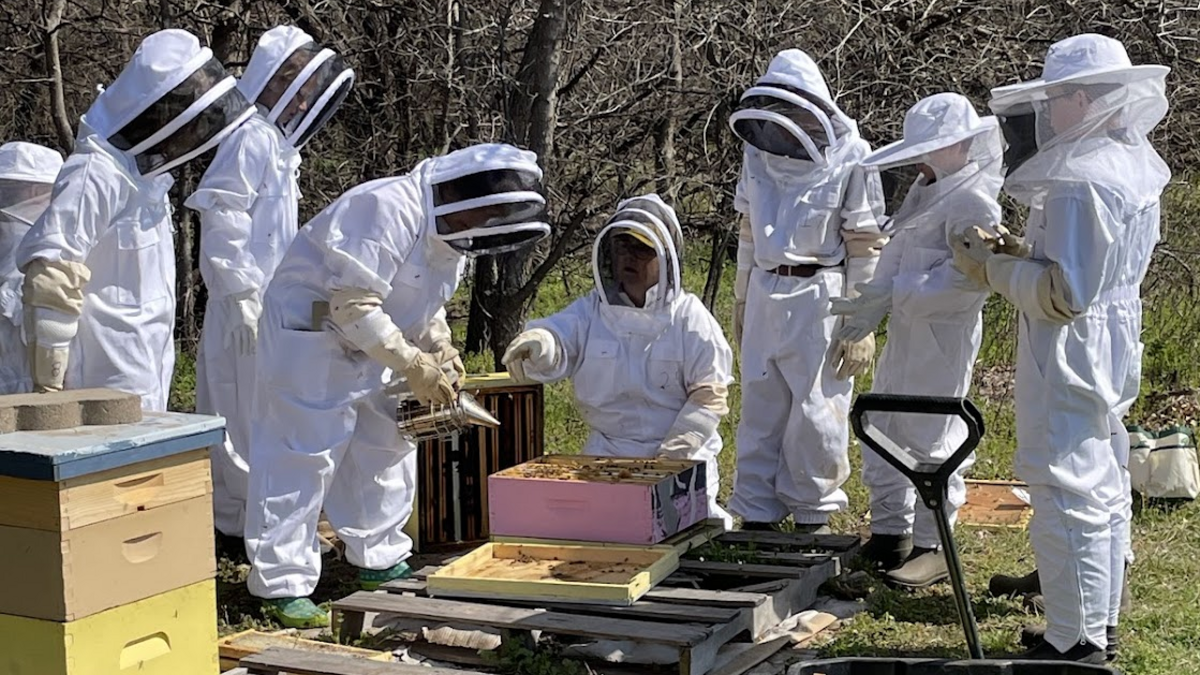 The children of St. John Paul II Independent Catholic School are already beekeepers, but they’re going to expand their operation at the school’s new site at the former Eberly Farm west-side event venue.