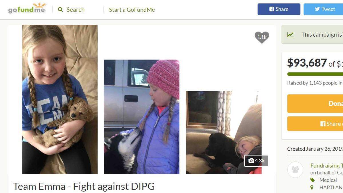 Emma Mertens, a 7-year-old girl from Wisconsin, is fighting an inoperable brain tumor and would love letters from your dogs.