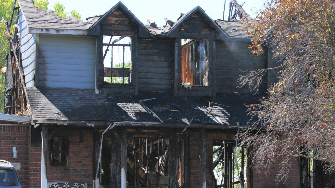 A three-alarm fire early Sunday morning in Andover left one person dead and hospitalized two others, according to fire officials.