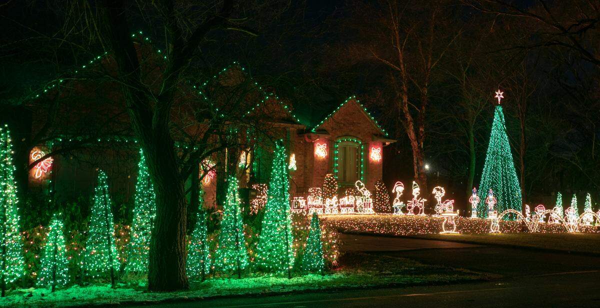 This home at 143 E. Fourth St. in Goddard has a popular synchronized light show called The Magic of Christmas. It runs from 6 to 10 p.m. daily.