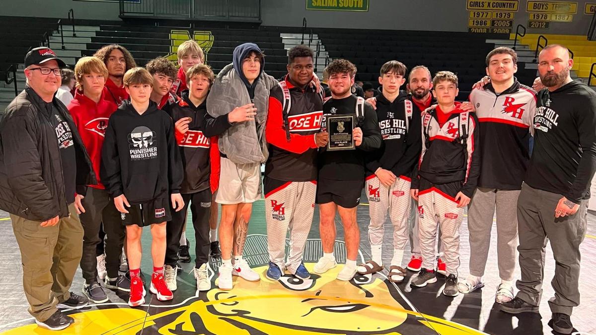 The Rose Hill boys wrestling team won the Rose Hill Invitational for the first time in its 40-year history on Saturday.