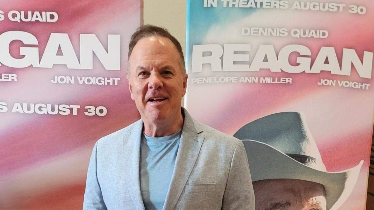 Former KSN news anchor Anthony Powell attended the Oklahoma premiere of the new biopic “Reagan,” which is now open in local theaters. Powell, of Wichita, plays a news anchor in the film.