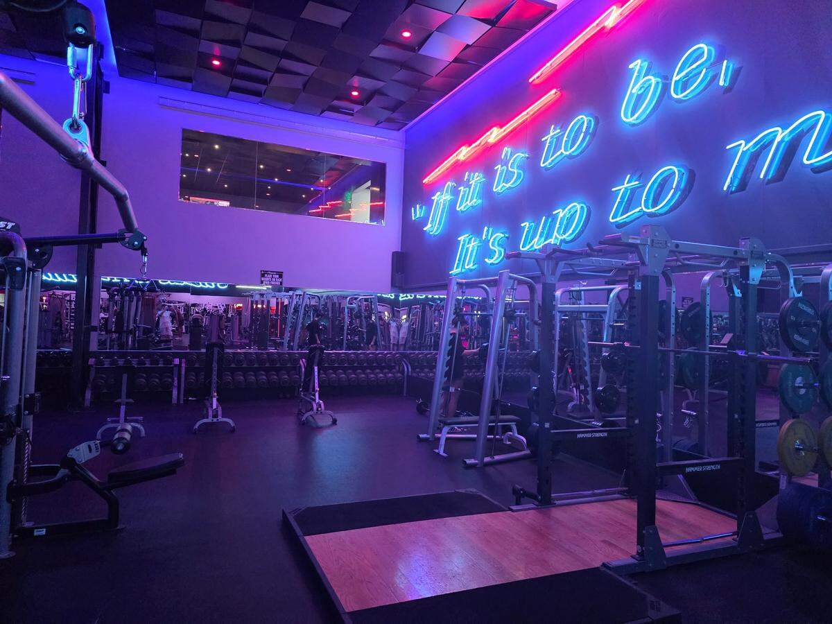 The entire East Central Genesis Health Club now has something of a club feel along with an actual bar called Club Noir.