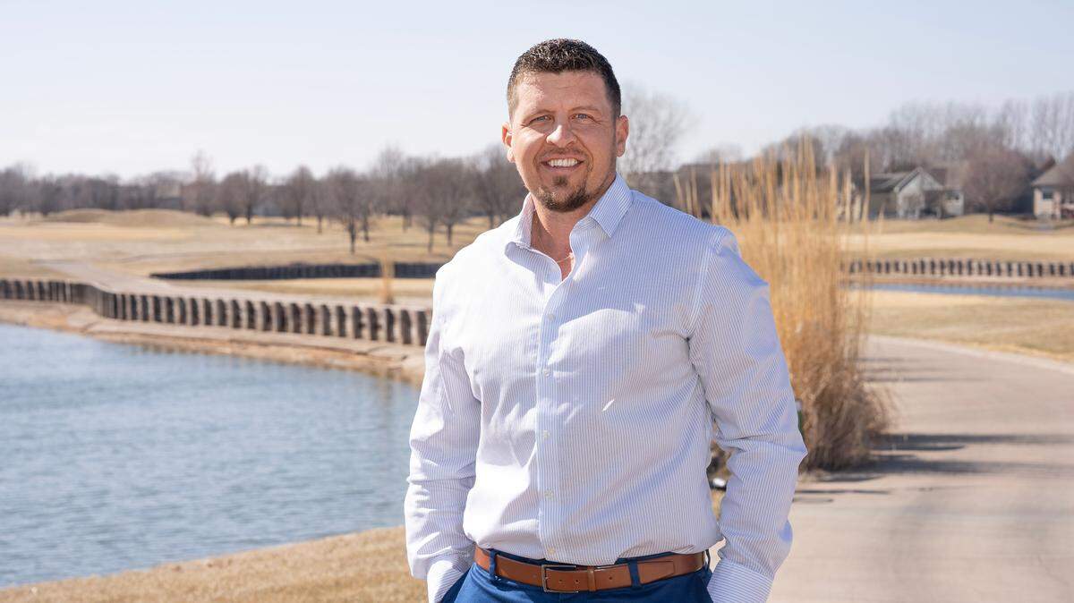 Jesse Coffman began as director of golf operations for the City of Wichita last year. He’s photographed at Auburn Hills Golf Course.