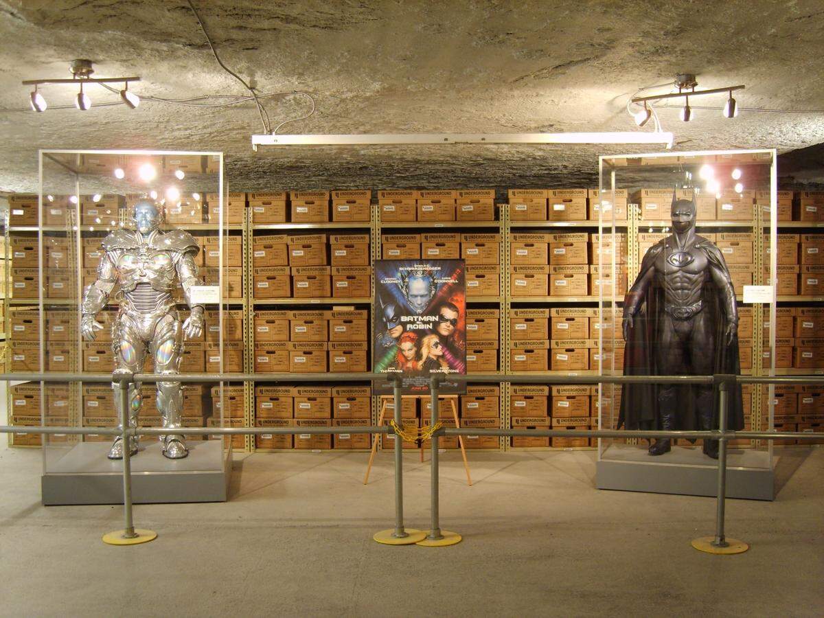 Movie costumes are on display at Strataca, the Kansas Underground Salt Museum.