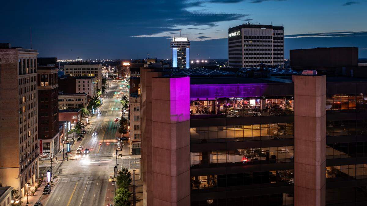The Ninth Floor Club on top of The Ruffin Building is putting on a formal-dress Valentine’s Day party that’s open to the public.