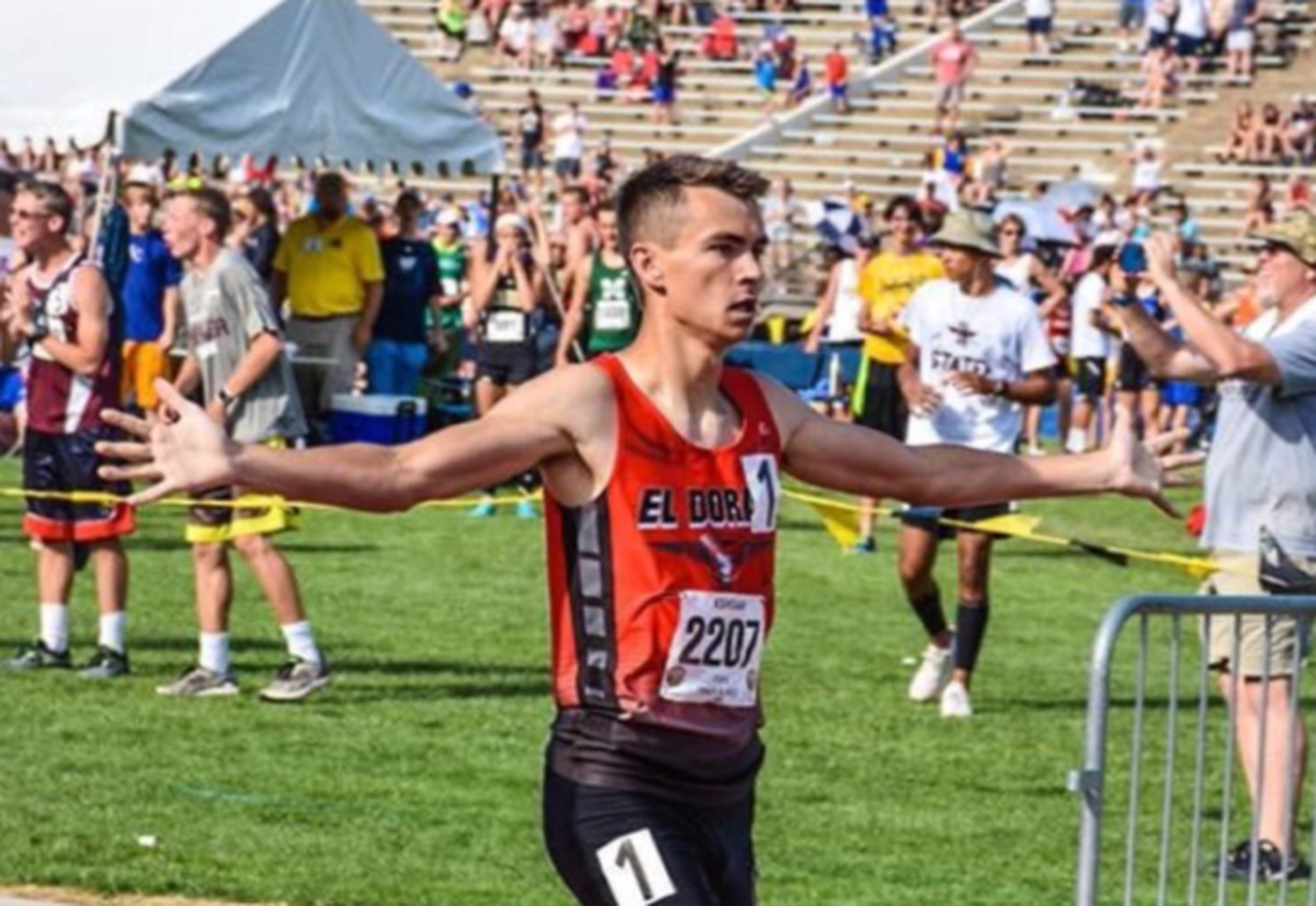 Cale Carson, an El Dorado middle distance runner.