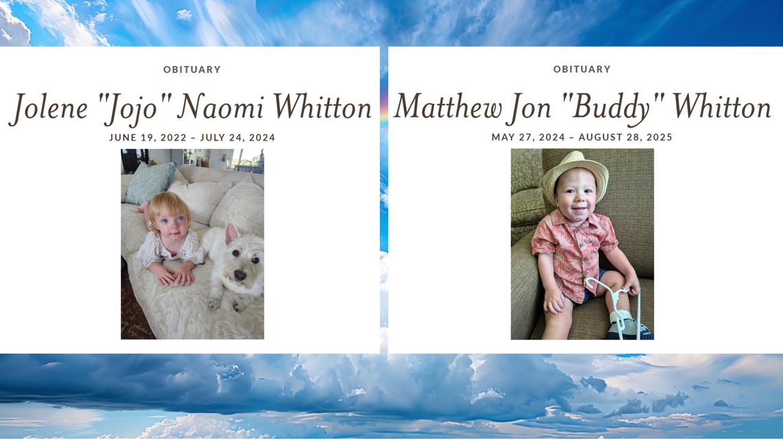 Gypsy Rose Whitton-Marley, who was identified in her obituary as Jolene Naomi Whitton, and Matthew Jon Whitton died a little more than a year apart while in the care of their mother, Shanna Kay Whitton of Clearwater. She was formally charged earlier this week with first-degree felony murder, in addition to other counts related to child abuse and arson.