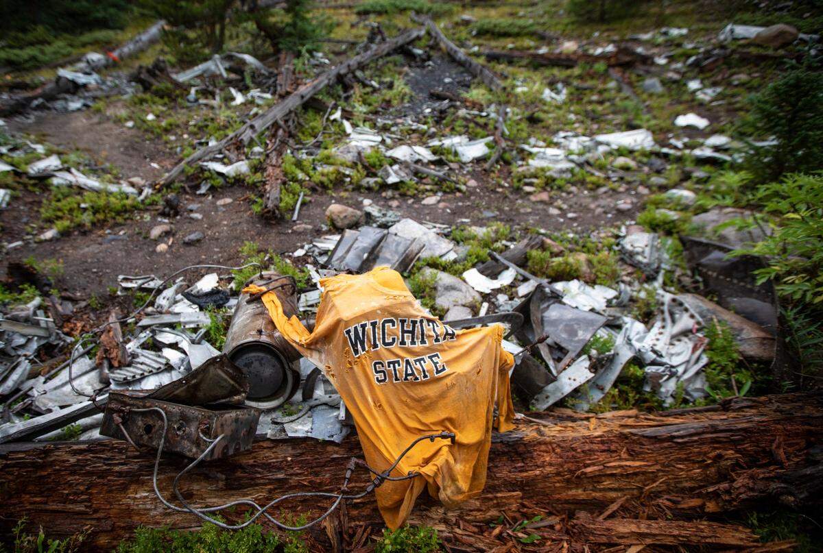 A 1970 plane crash in Colorado killed members of the Wichita State football team. Pieces of the wreckage still remain at the site.