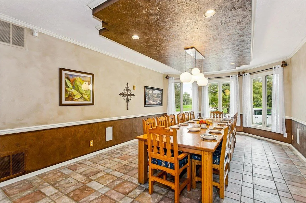 A look at the dining room of 1509 N. Freedom Road in Wichita, listed for $1.29 million as of Nov. 14. 