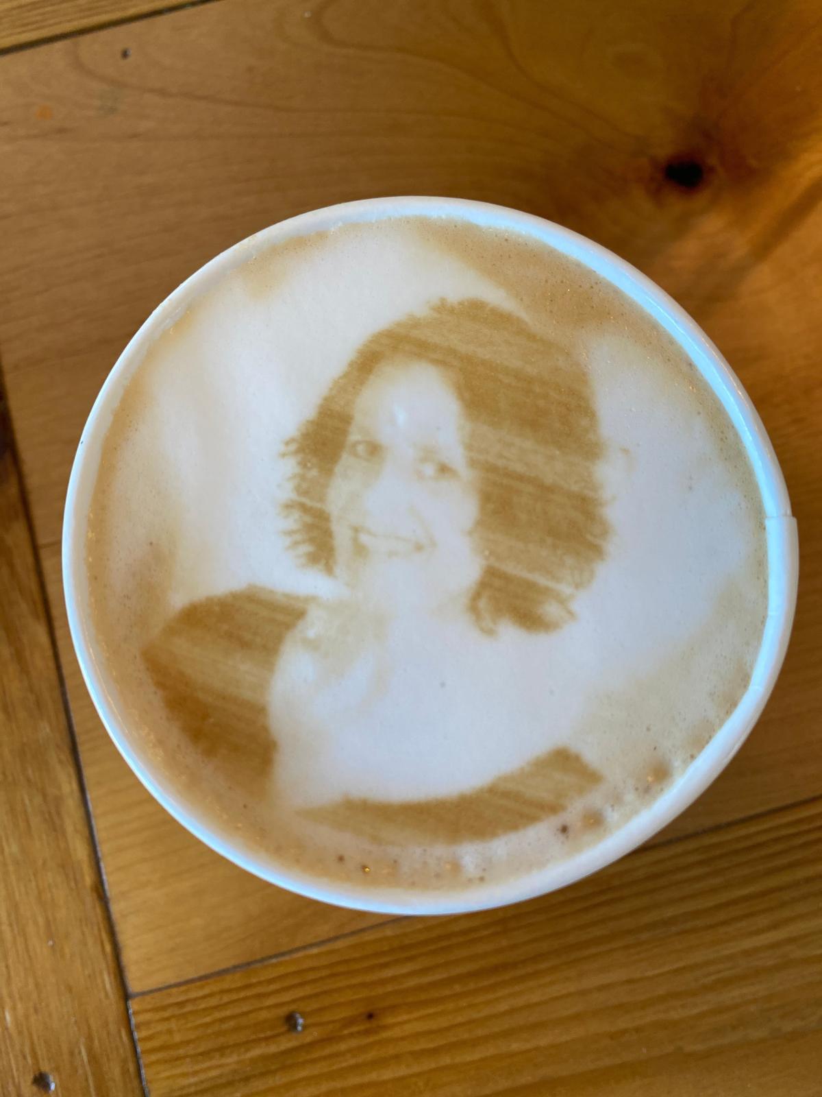 You can get your face or the face of you beloved printed in your latte foam at the new Papa’s General Store in Clifton Square.