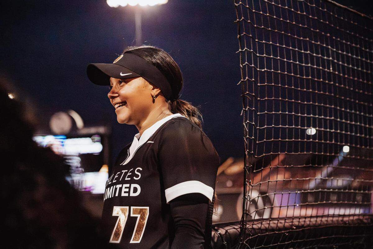 Arkansas City native Kelsey Stewart-Hunter is helping change the narrative that female athletes can return to professional sports after giving birth. Stewart-Hunter, a mother of two, played in the AUX Softball season this summer in Wichita.