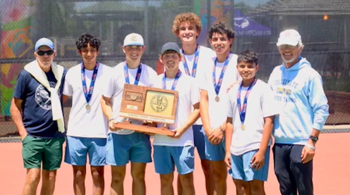 The Collegiate boys tennis team won the Class 3-1A team championship with a nearly perfect score. The Spartans won the 28th state title in program history.