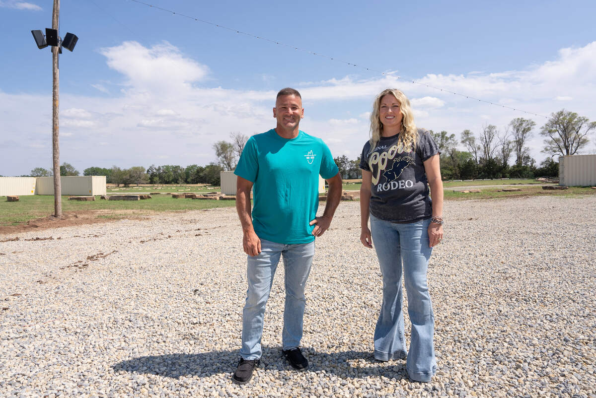 In addition to opening the OutWest venue in Goddard, developer Ben Healy is planning a 53-acre commercial and residential development just south of it. At right is Rachel Bowyer, who handles business development for Healy Investments.