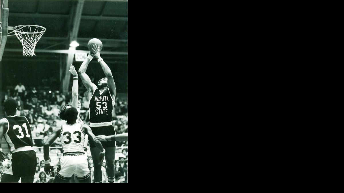 Former Wichita State great Robert Elmore (53) was elected to the Shocker Sports Hall of Fame 

