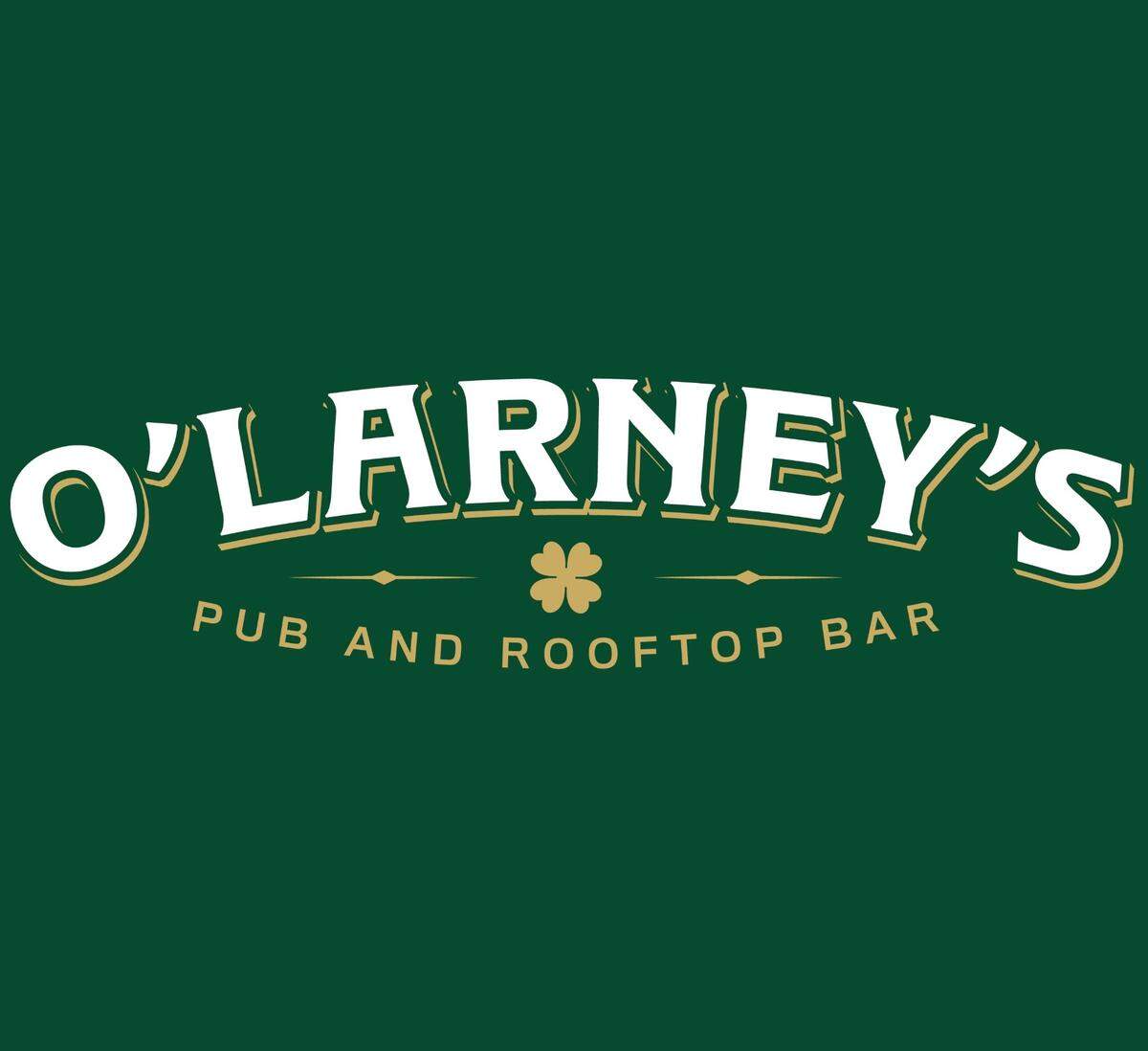 The logo for O’Larney’s Pub & Rooftop Bar