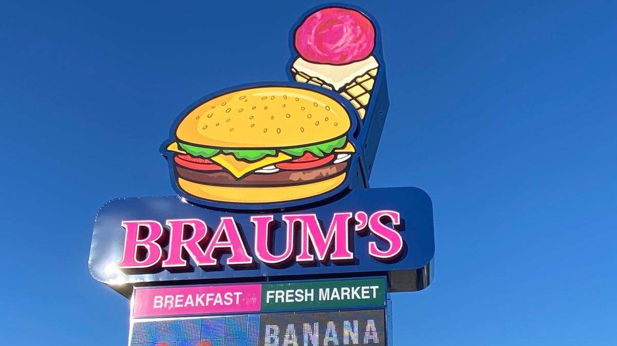 Wichita’s newest Braum’s opens today with an eye-catching sign.