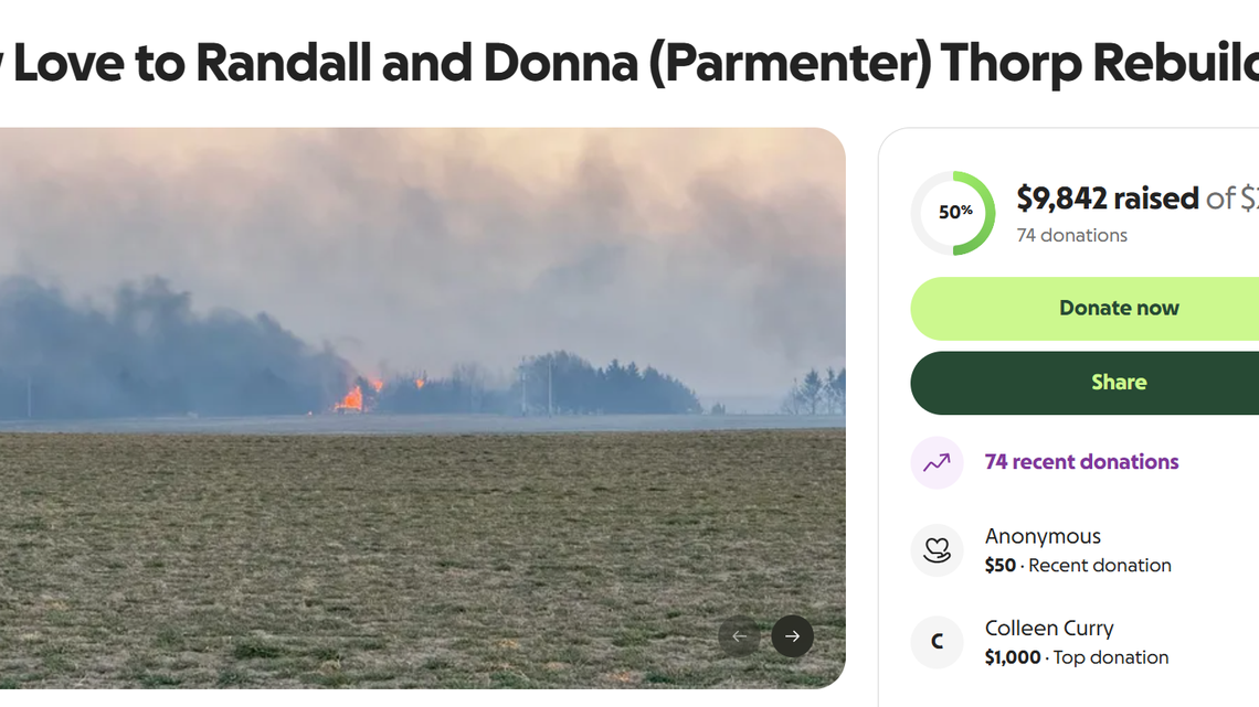 ‘100% total loss’: Kansas family seeks help after fire destroyed homes