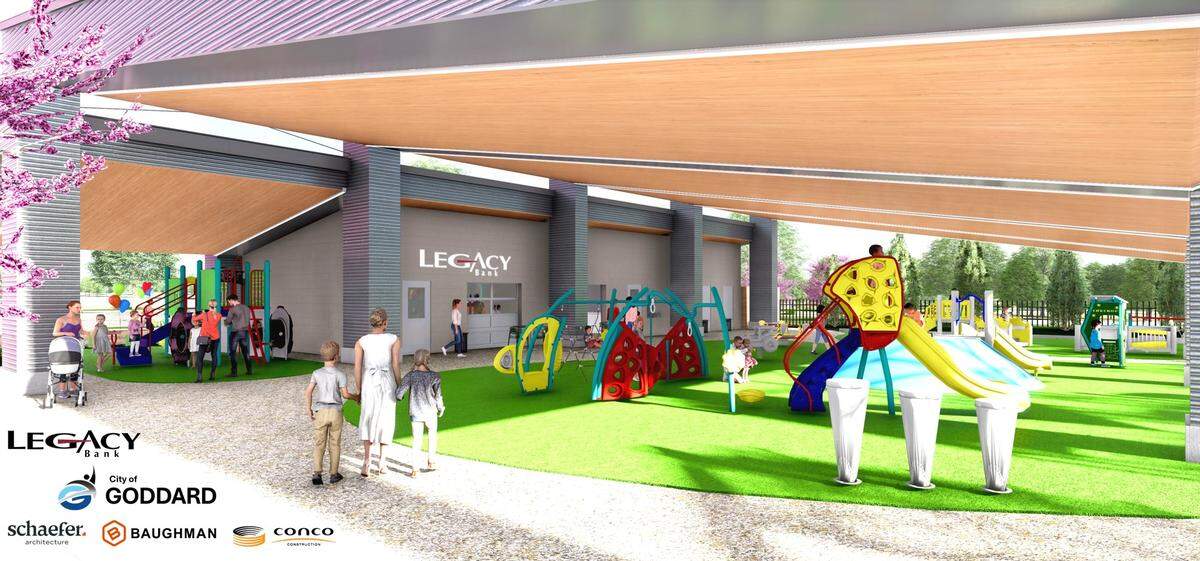 Renderings of Goddard’s Legacy Bank Park, opening spring 2027.