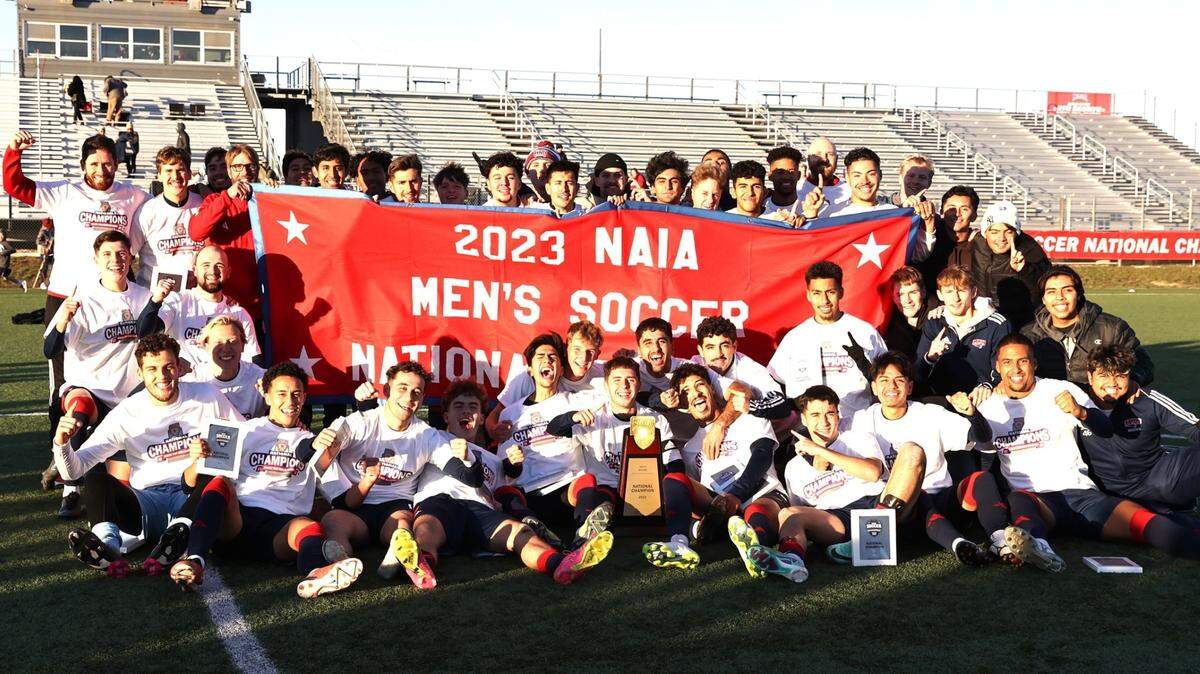 The MidAmerica Nazarene men’s soccer team won its first NAIA national championship on Monday in a 2-1 victory over Milligan (Tenn.) in Wichita.