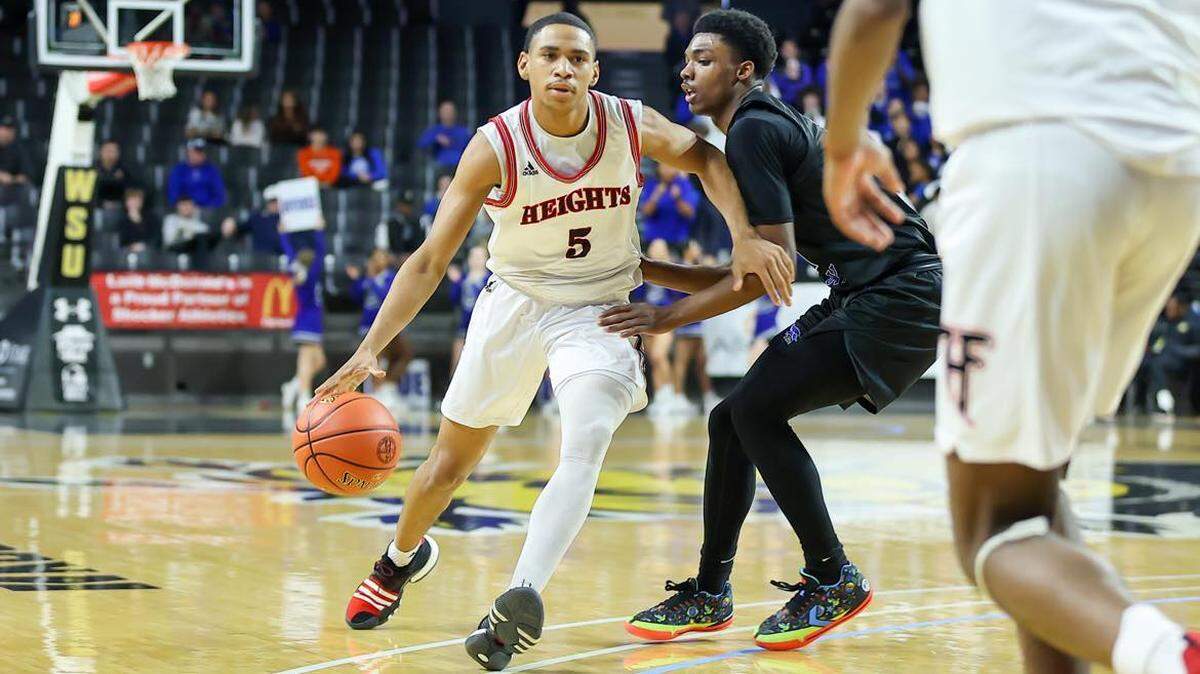 Wichita Heights senior Marcus Zeigler has helped the Falcons return to the Class 6A state semifinals, where they will play Derby at 6 p.m. Friday at Koch Arena.