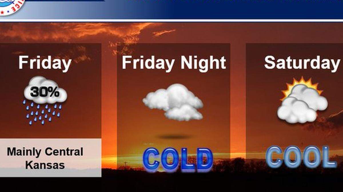 Meteorologist Brad Ketchum said Wichita will see colder than usual temperatures Saturday and Sunday.