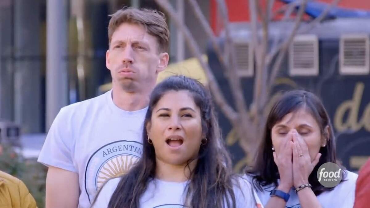 Wichitans Chad Freeman, left, Carolina Brandan, center, and Paola Mantis make up the Argentina’s Empanadas team on “The Great Food Truck Race.”