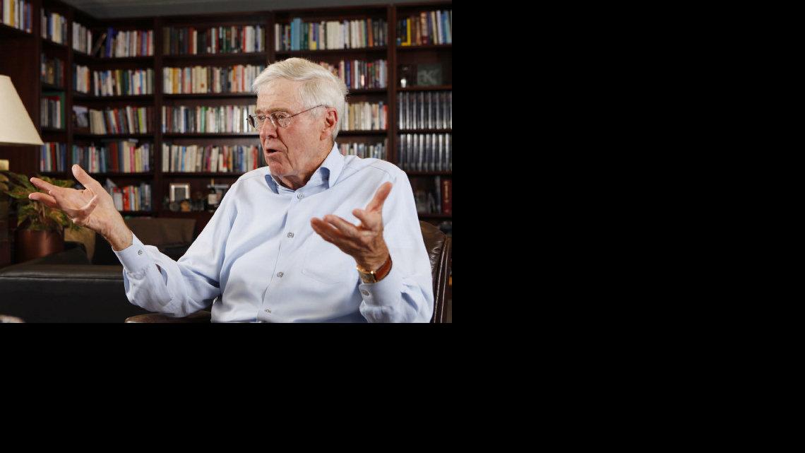 Charles Koch photographed May 22, 2012