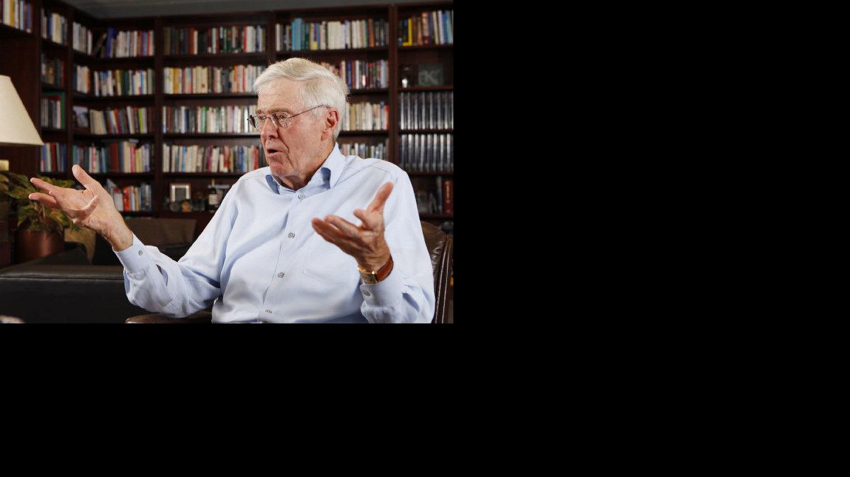 Charles Koch photographed May 22, 2012