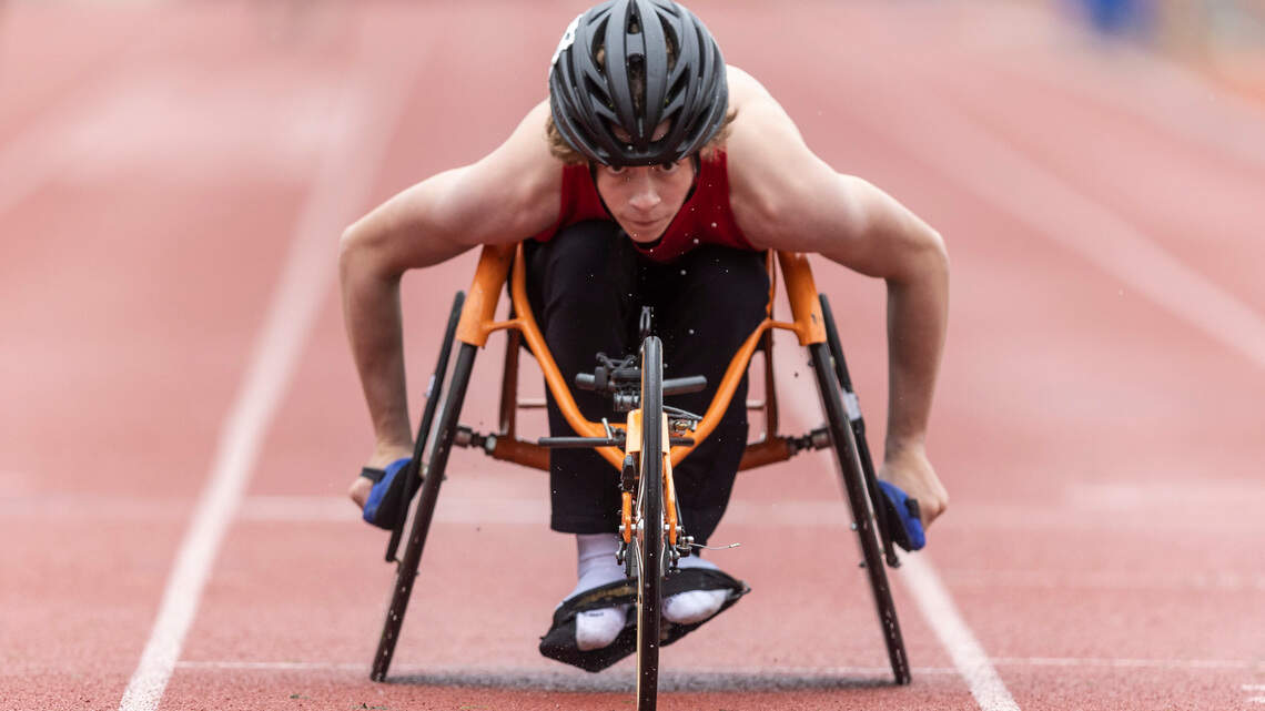 After near-death surgery, Wichita’s Grant Pierce inspires as wheelchair track champion