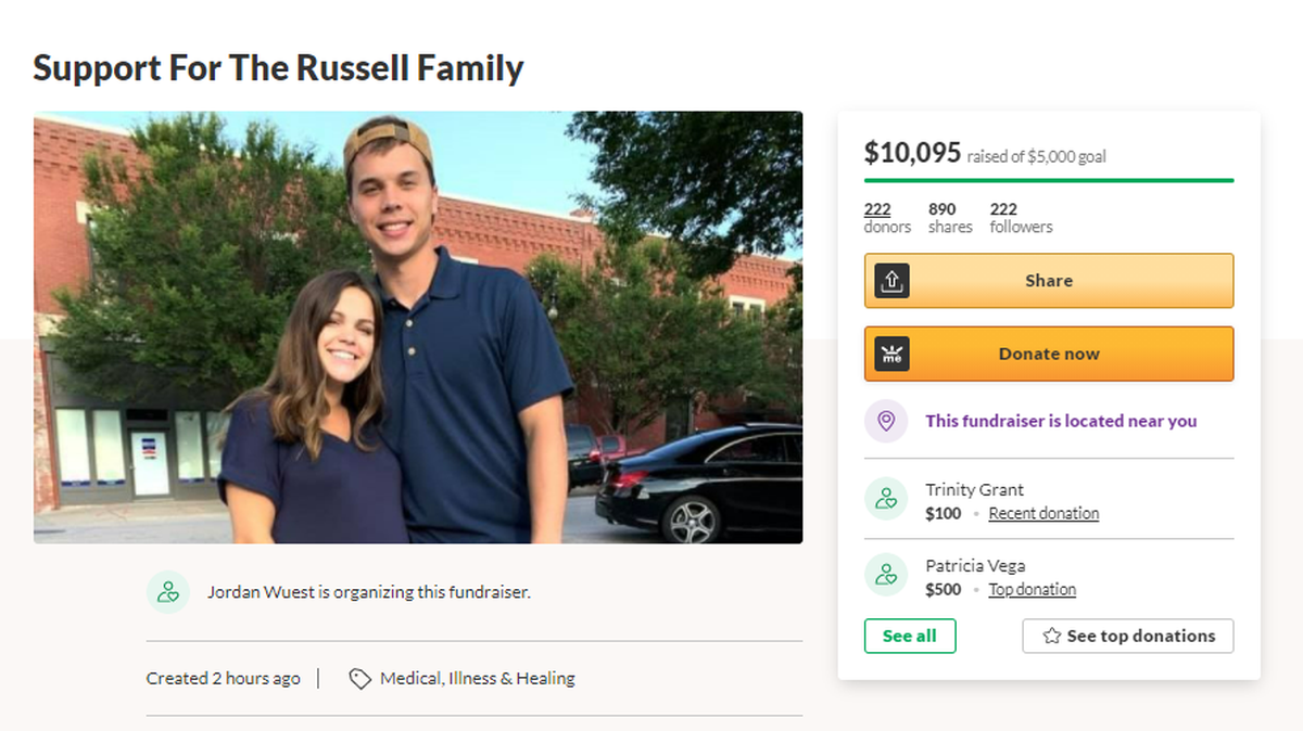 Samantha Russell, 22, died after her car was hit by a speeding driver fleeing from Wichita police on July 6, 2021. She was 33 weeks pregnant.